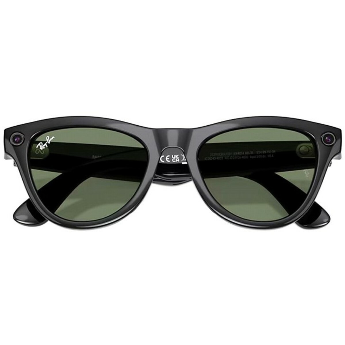 Умные очки Ray-Ban Meta Skyler (Gen 2) RW4014  (Цвет: Shiny Black/G15 Green) 