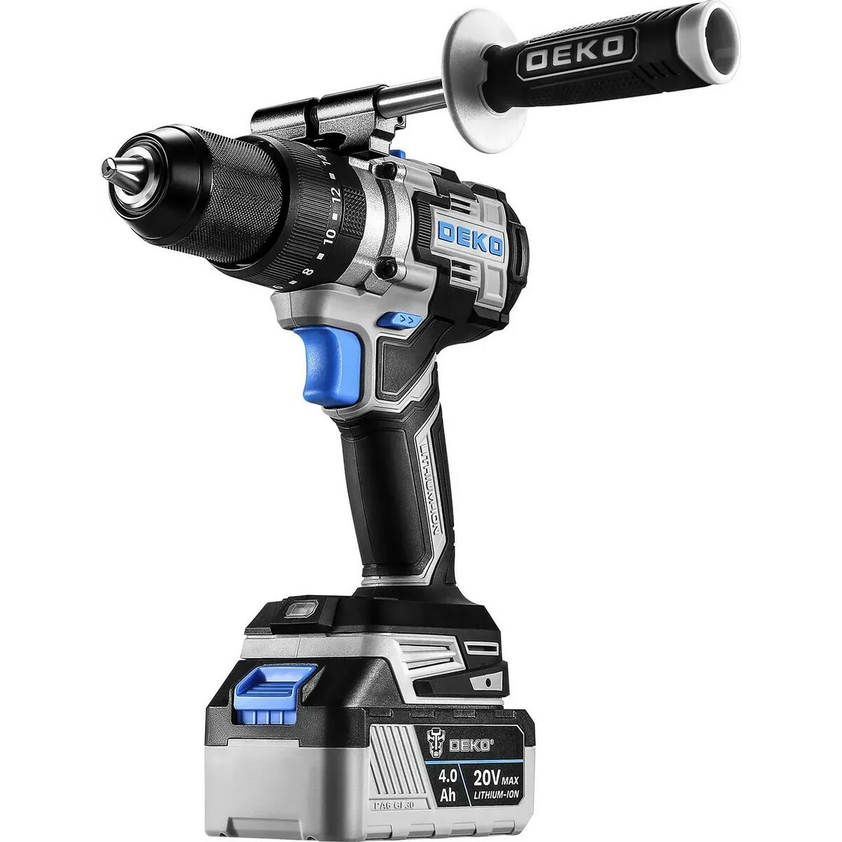 Дрель-шуруповерт Deko DKCID20 PRO (Цвет: Gray)