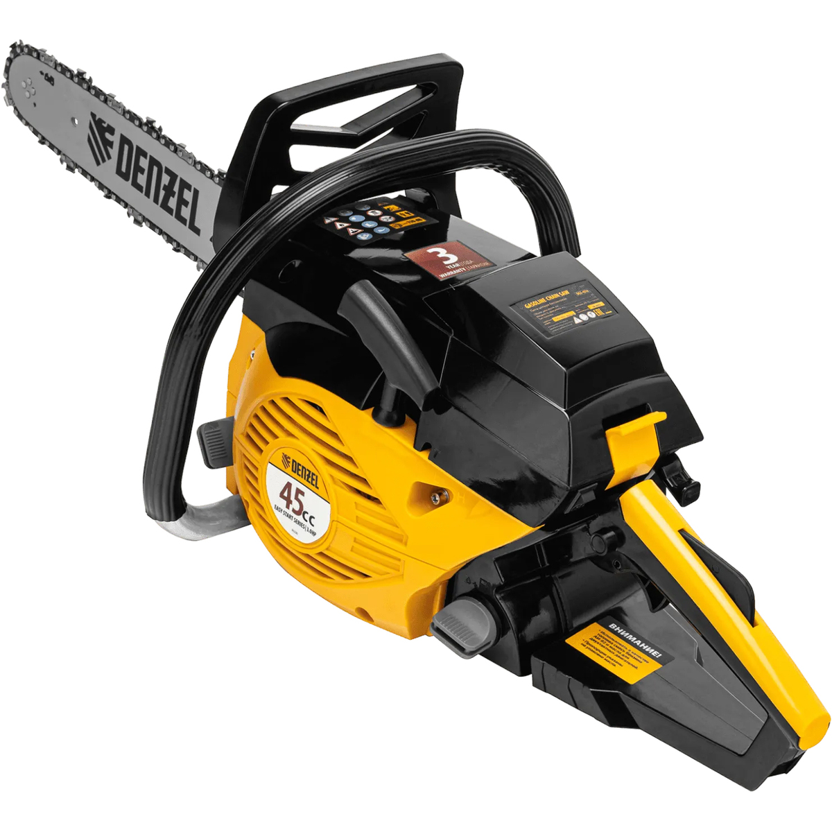 Бензопила Denzel DGS-4516 (Цвет: Yellow)