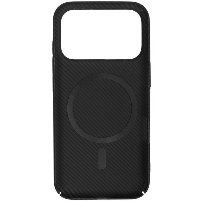 Чехол Borasco Art Case для Apple iPhone 17 Pro Max c MagSafe (Цвет: Черный карбон)