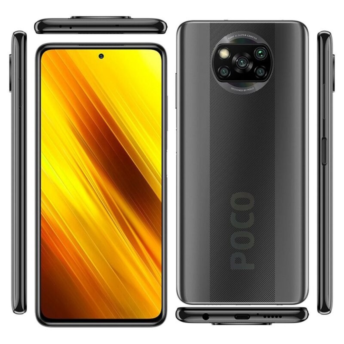 Смартфон Xiaomi Poco X3 6/128Gb (NFC) RU, серый