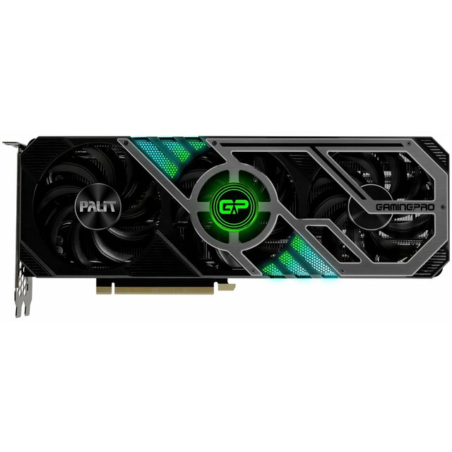 Видеокарта Palit PCI-E 4.0 PA-RTX3080 GAMINGPRO 10G V1 LHR NVIDIA GeForce RTX 3080 10240Mb 320 GDDR6X 1440 / 19000 / HDMIx1 / DPx3 / HDCP Ret