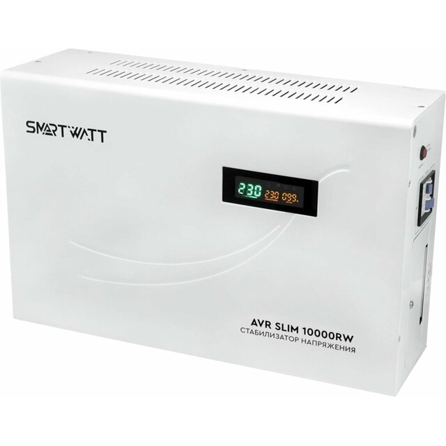 Стабилизатор напряжения Smartwatt AVR Slim 10000RW, белый