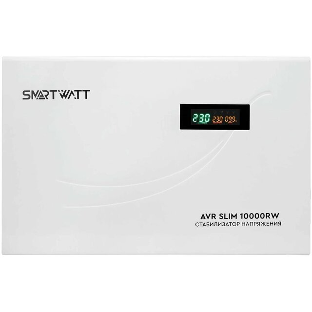 Стабилизатор напряжения Smartwatt AVR Slim 10000RW, белый