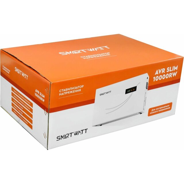 Стабилизатор напряжения Smartwatt AVR Slim 10000RW, белый