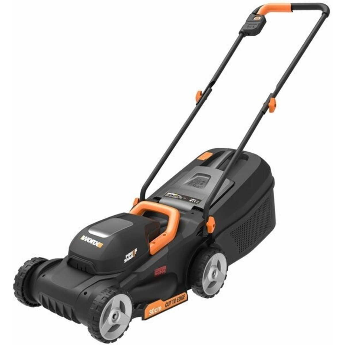 Газонокосилка аккумуляторная WORX WG730E (Цвет: Black / Orange)