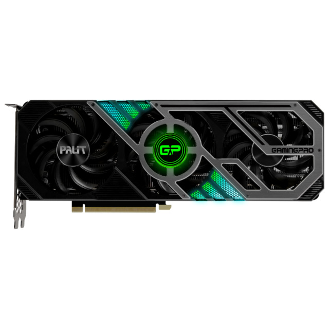 Видеокарта Palit PCI-E 4.0 PA-RTX3070 GAMINGPRO OC 8G LHR NVIDIA GeForce RTX 3070 8192Mb 256 GDDR6 1500 / 14000 / HDMIx1 / DPx3 / HDCP Ret