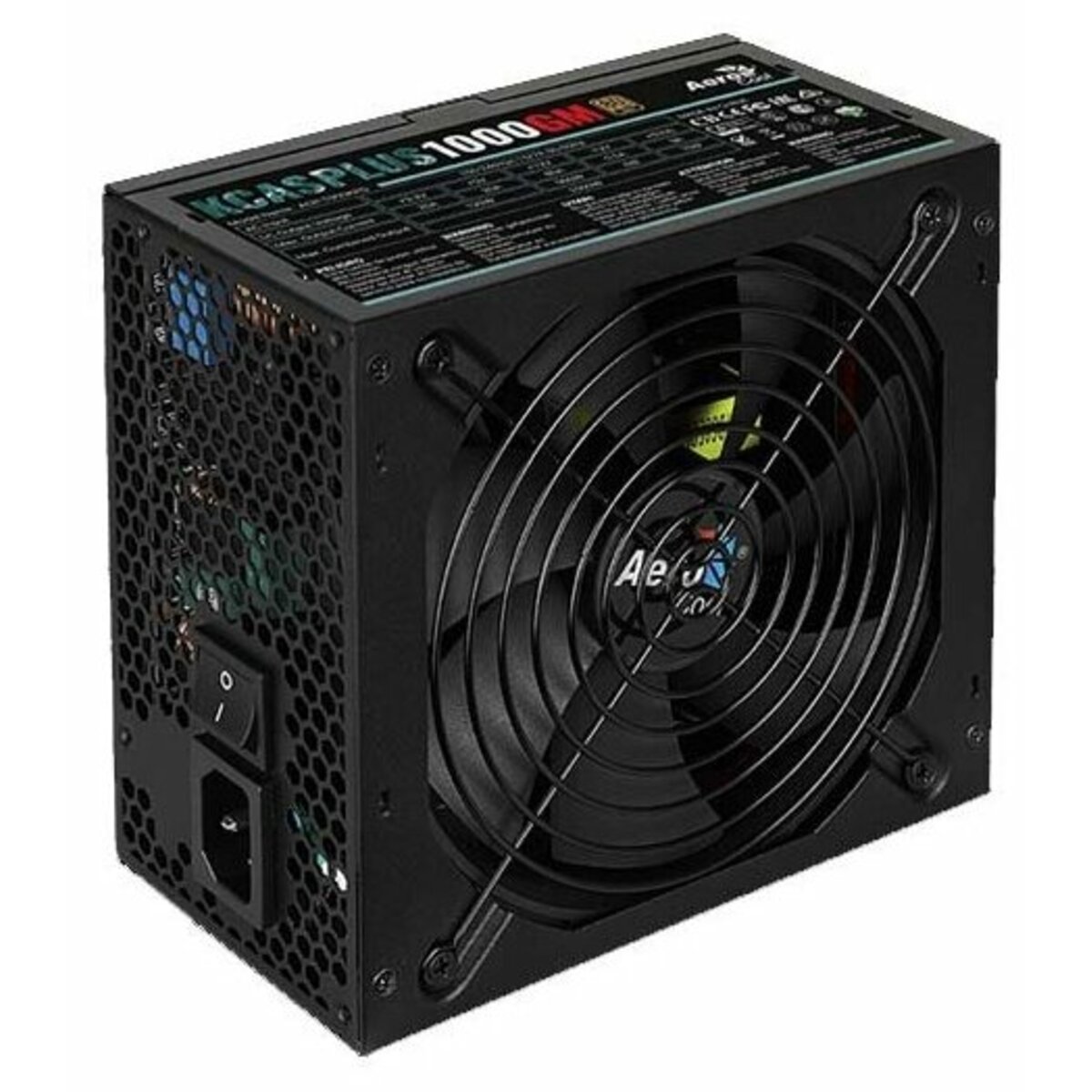 Блок питания AeroCool KCAS PLUS 1000GM 1000W, черный