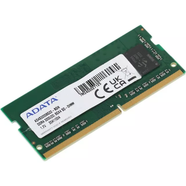 Память DDR4 8Gb 3200MHz A-Data AD4S32008G22-BGN OEM PC4-25600 CL22 SO-DIMM 260-pin 1.2В single rank