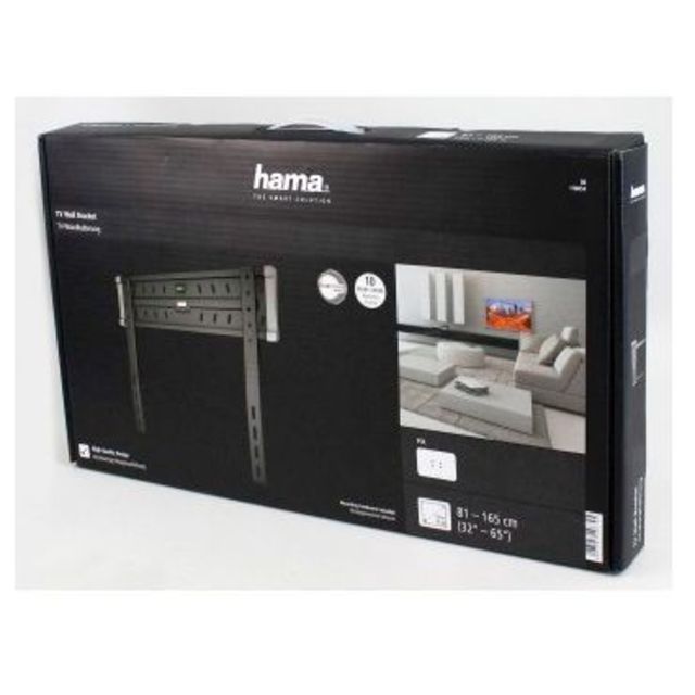 Кронштейн настенный Hama Fix TV Premium H-118054, черный