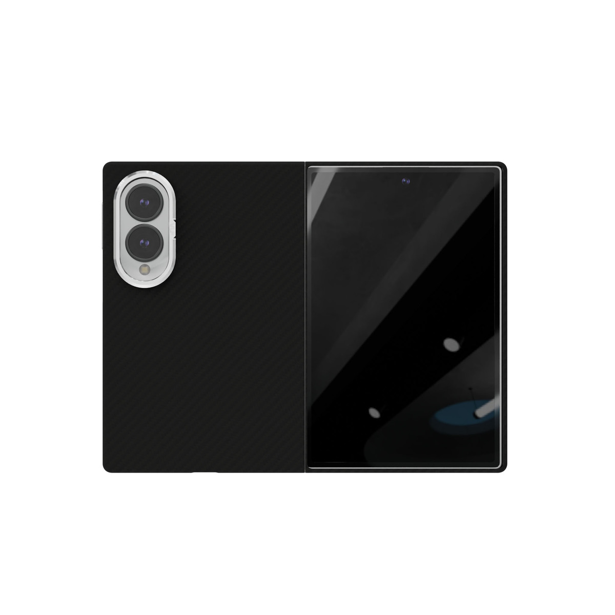 Чехол-накладка VLP Kevlar Сase MagSafe для Samsung Galaxy Z Fold 8, чёрный (1058086) 0487009
