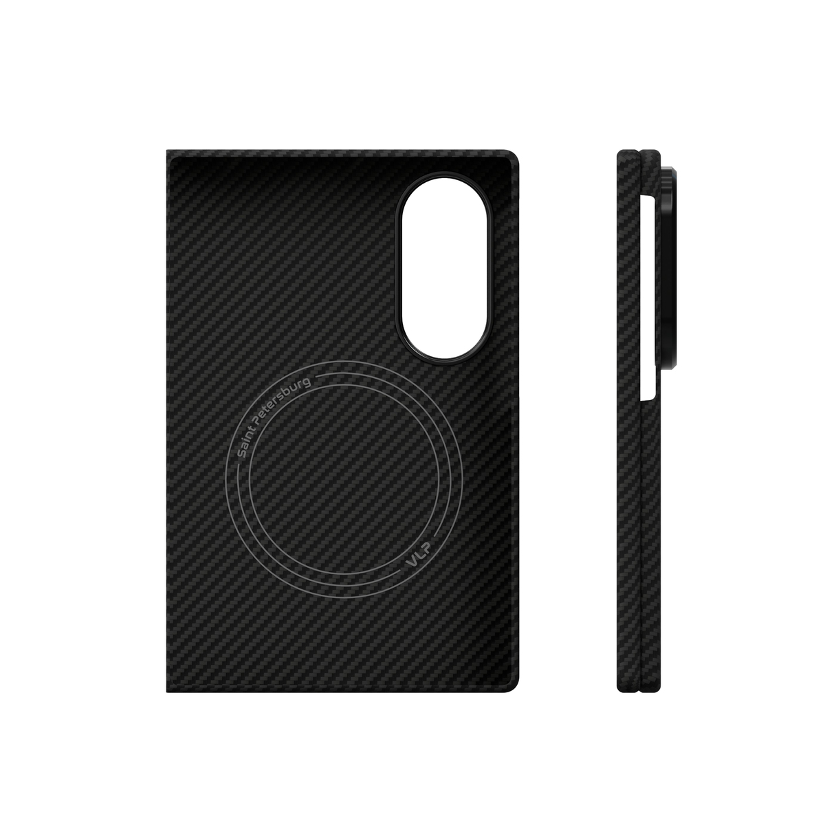 Чехол-накладка VLP Kevlar Сase MagSafe для Samsung Galaxy Z Fold 8, чёрный (1058086) 0487009
