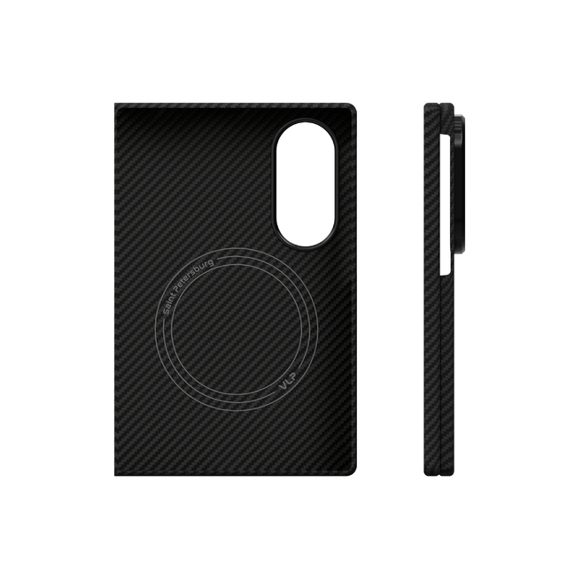 Чехол-накладка VLP Kevlar Сase MagSafe для Samsung Galaxy Z Fold 8, чёрный (1058086) 0487009
