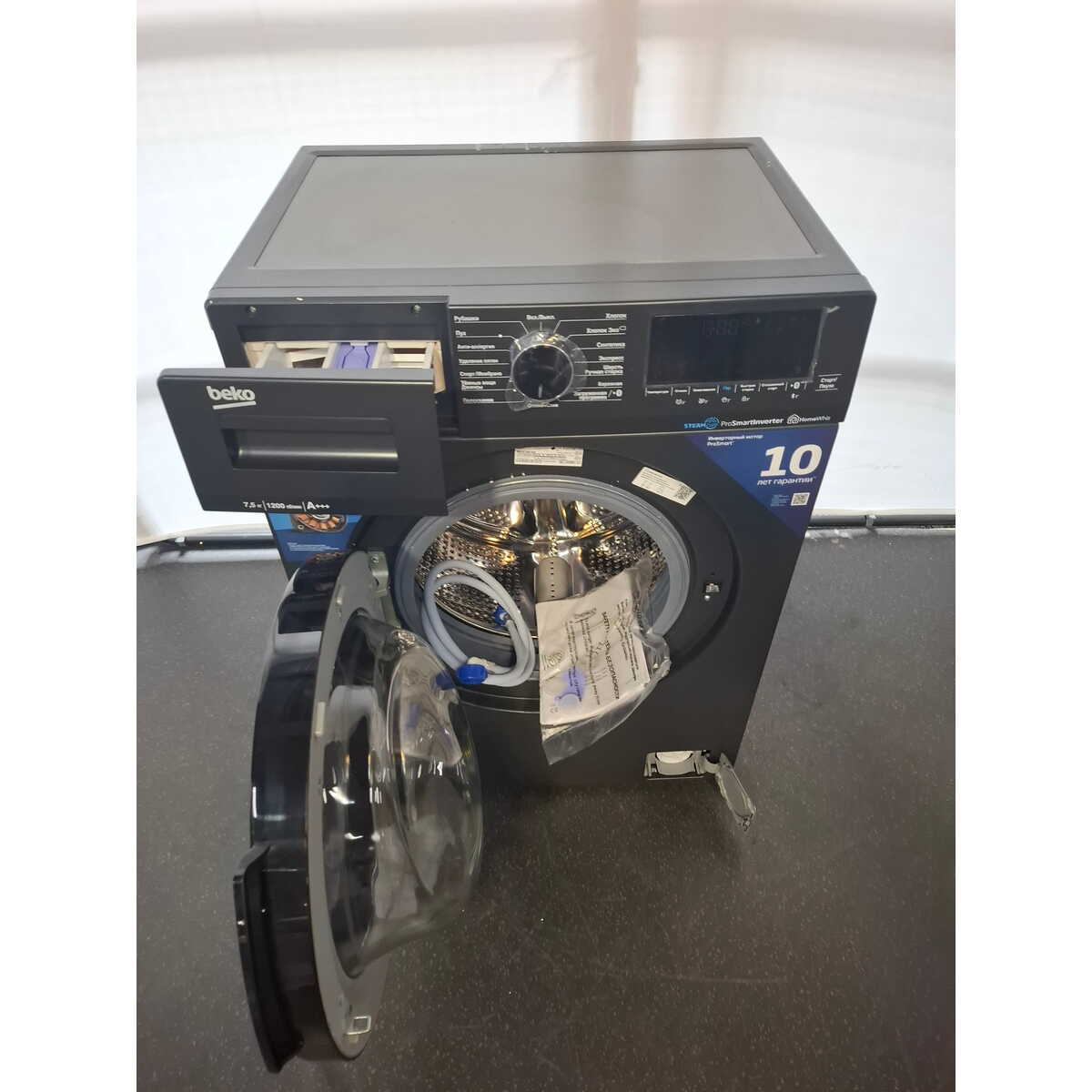 Стиральная машина Beko WSPE7H616A (Цвет: Anthracite)