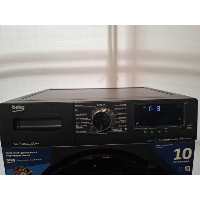 Стиральная машина Beko WSPE7H616A (Цвет: Anthracite)