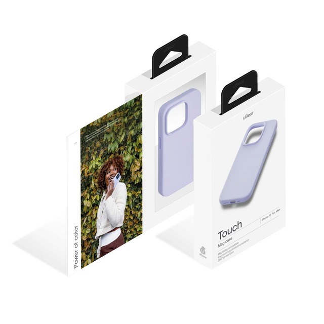 Чехол-накладка uBear Touch Mag Case для смартфона Apple iPhone 15 Pro Max (Цвет: Digital Lavender)