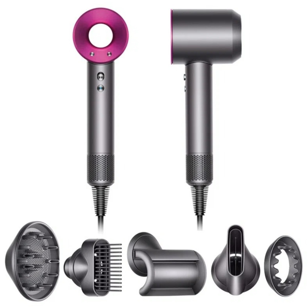 Фен Dyson Supersonic HD07 (Цвет: Nickel/Fuchsia)