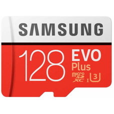 Карта памяти microSDXC Samsung EVO Plus (class 10) 128Gb (Цвет: Red)