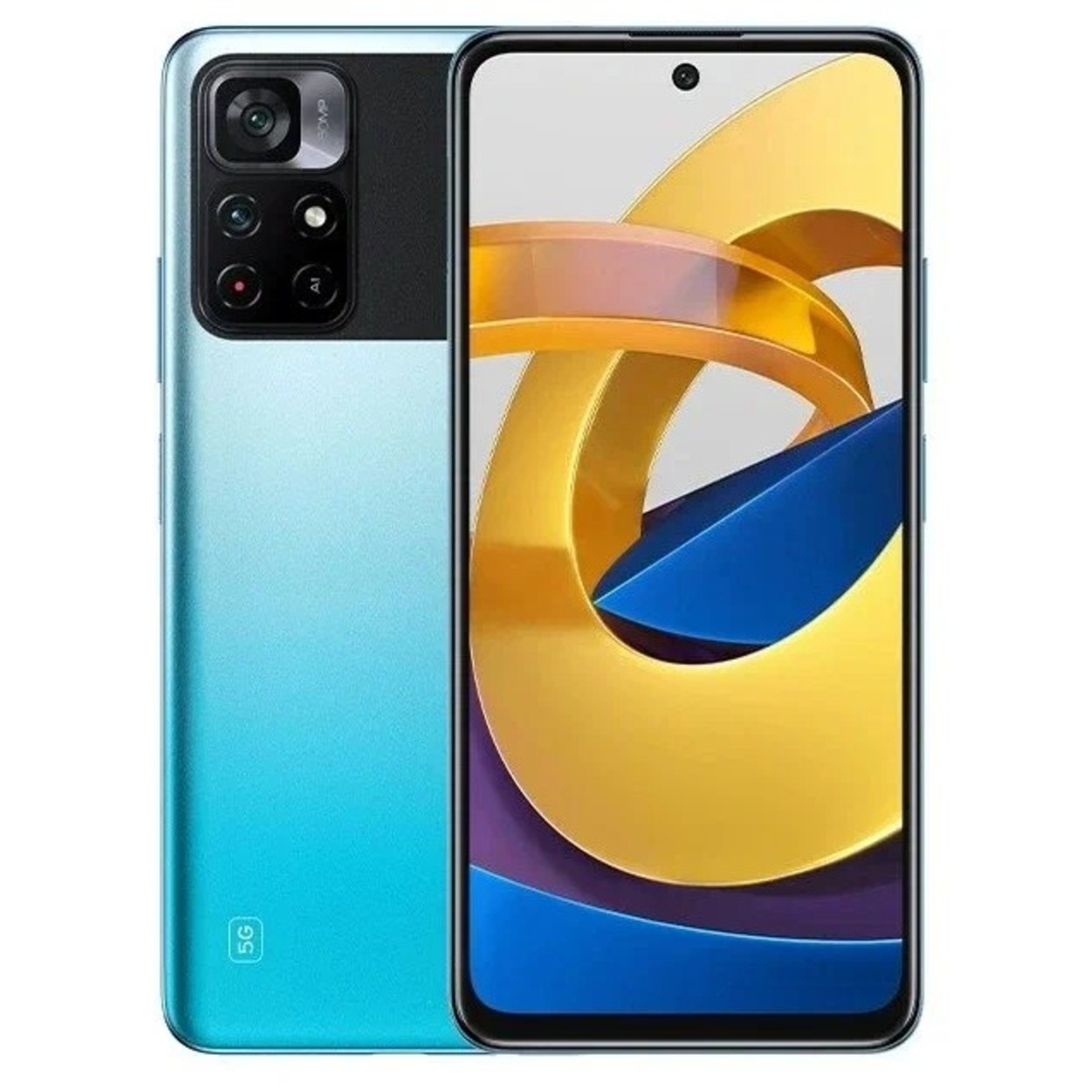 Смартфон Xiaomi Poco M4 Pro 5G 4/64Gb (NFC) RU (Цвет: Cool Blue)