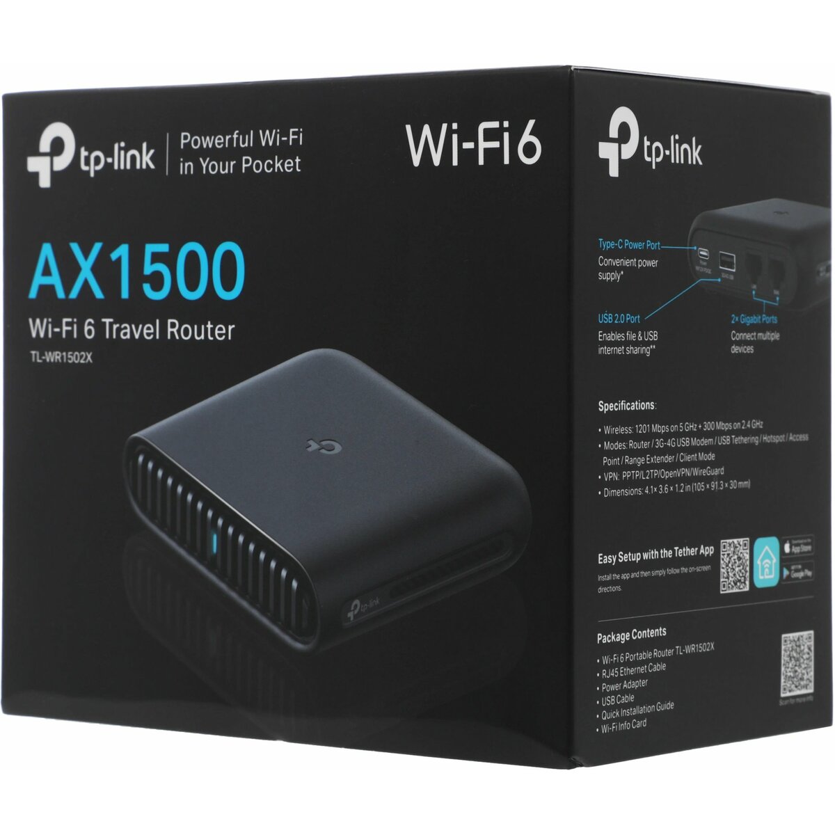 Wi-Fi роутер TP-Link TL-WR1502X 