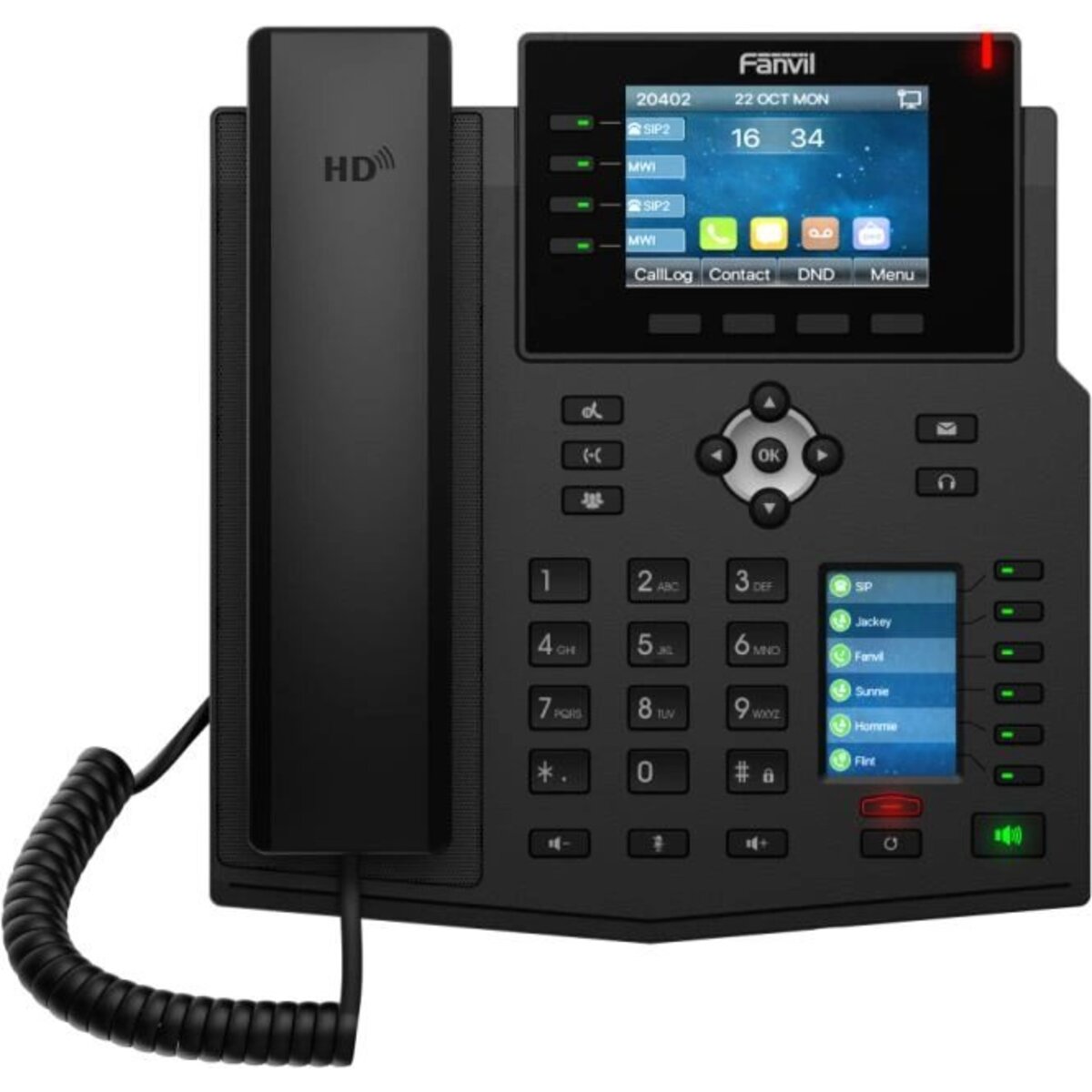 Телефон IP Fanvil X5U V2, черный