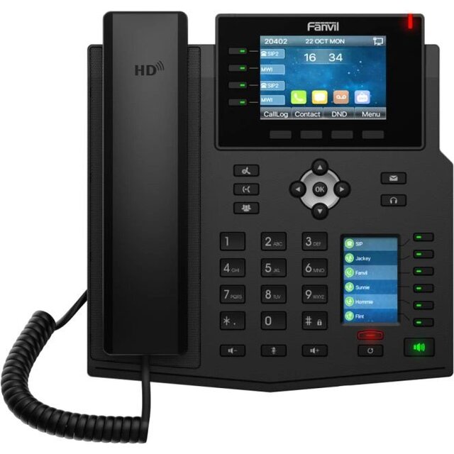 Телефон IP Fanvil X5U V2, черный
