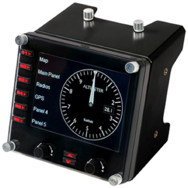 Панель радиоприборов Logitech G Saitek Pro Flight Instrument Panel черный USB виброотдача