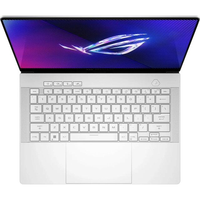 Ноутбук Asus ROG Zephyrus G14 GA403WW-QS100W (Ryzen AI 9 HX 370 2Ghz/32Gb LPDDR5x/SSD1Tb/NVIDIA GeForce RTX5080 16Gb/14 /Windows 11 Home/white) (90NR0MA4-M004S0)