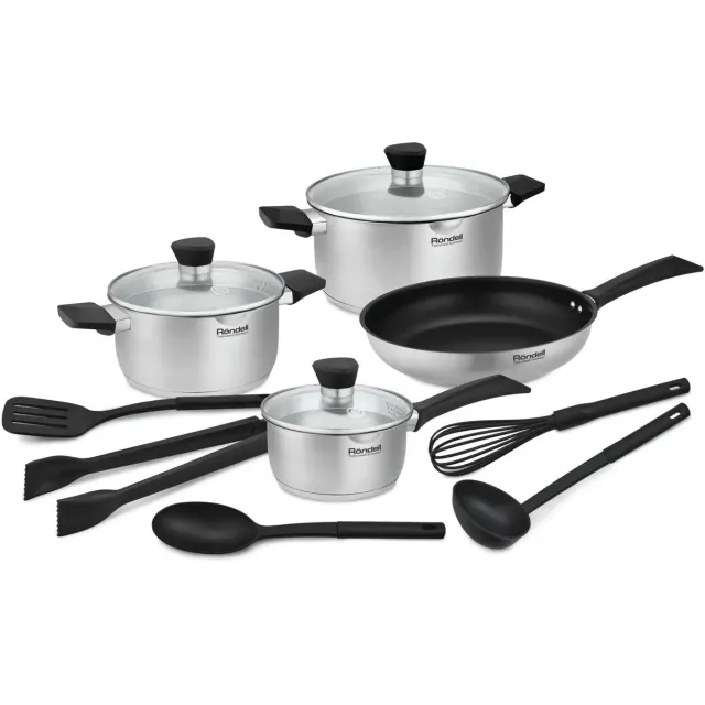 Набор посуды Rondell Strike Ultra RDS-1881 (Цвет: Inox/Black)