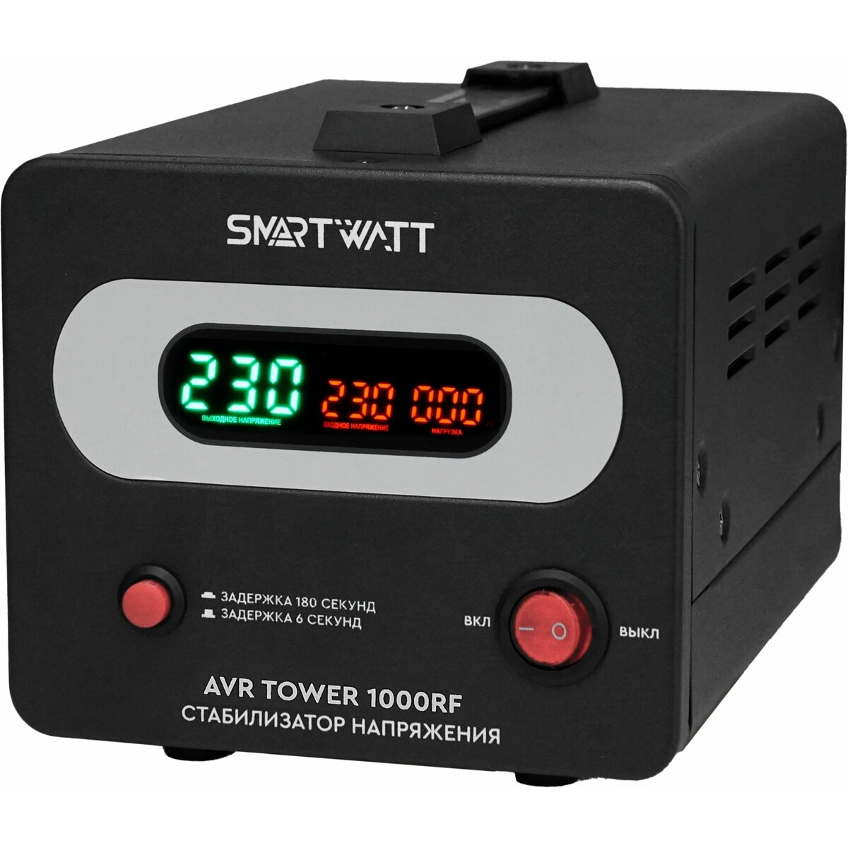 Стабилизатор напряжения Smartwatt AVR Tower 1000RF, черный