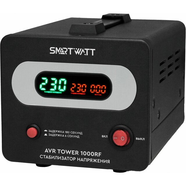 Стабилизатор напряжения Smartwatt AVR Tower 1000RF, черный