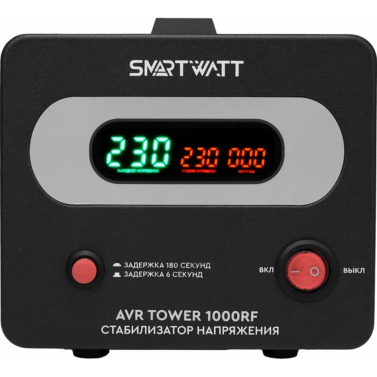 Стабилизатор напряжения Smartwatt AVR Tower 1000RF, черный