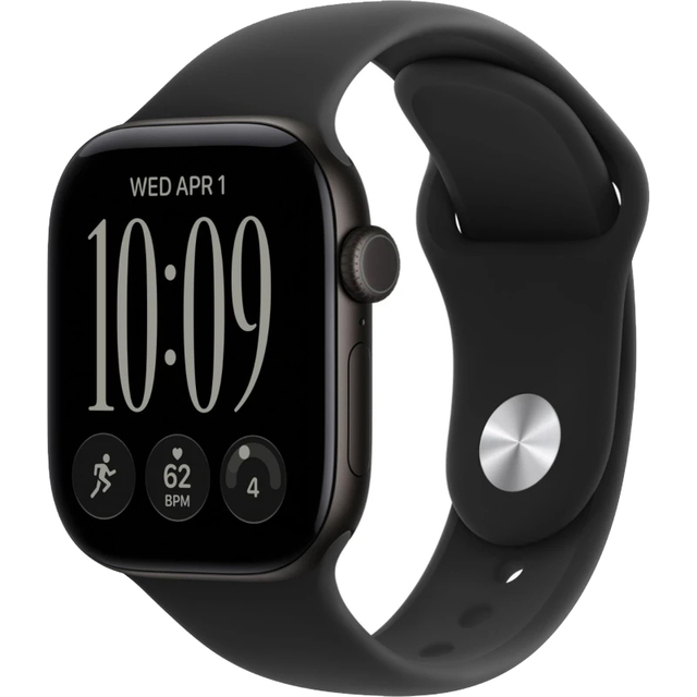 Умные часы Apple Watch Series 12 46mm Aluminium Case with Sport Band M / L (Цвет: Black / Black) Умные часы Apple Watch Series 12 46mm Aluminium Case with Sport Band M / L (Цвет: Black / Black)