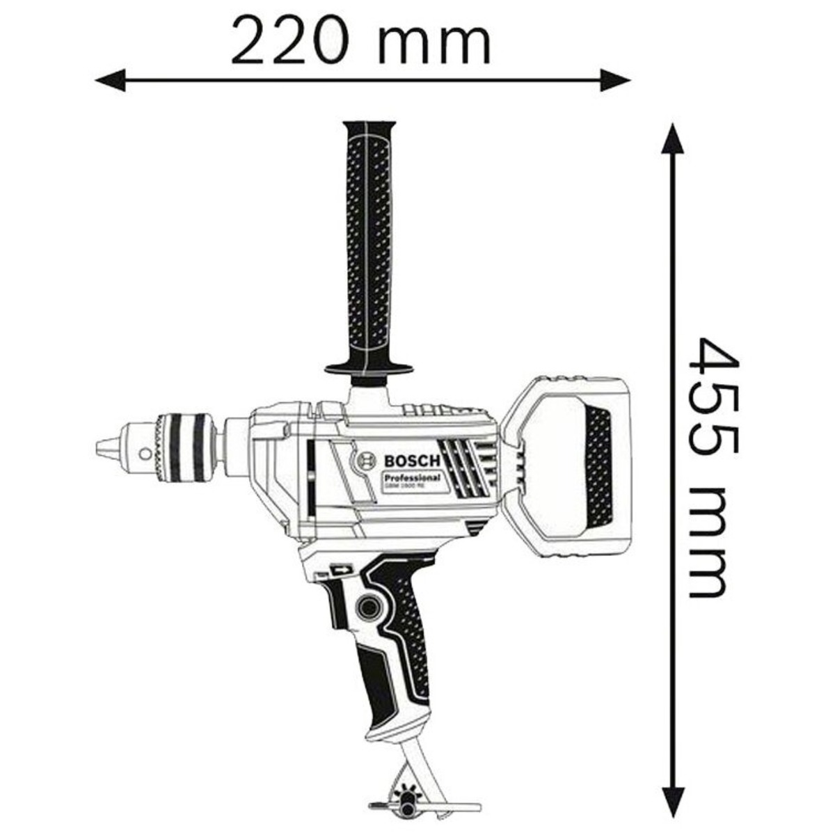 Дрель безударная Bosch GBM 1600RE (Цвет: Blue)