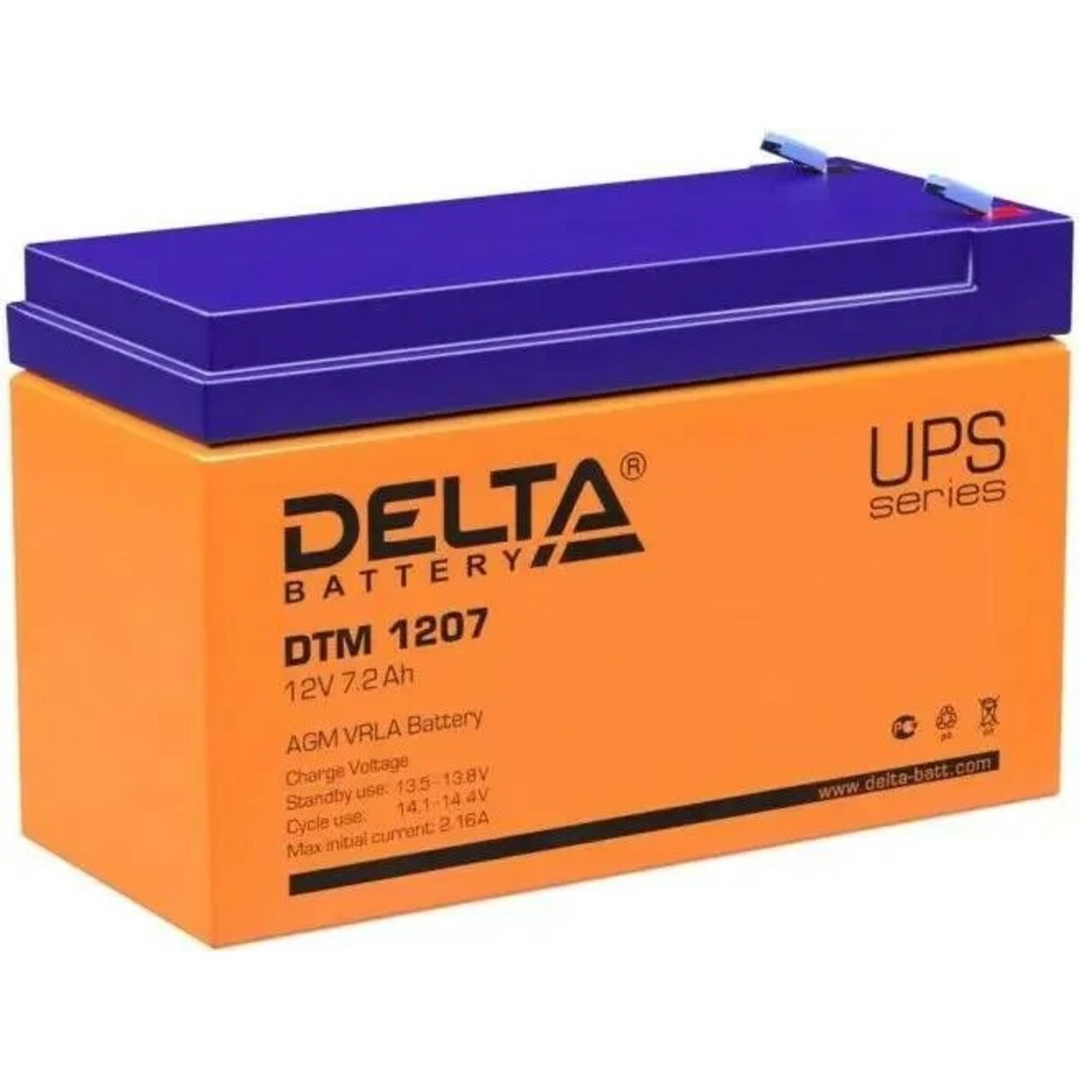 Батарея для ИБП Delta BATTERY DTМ 1207 12В 7.2Ач