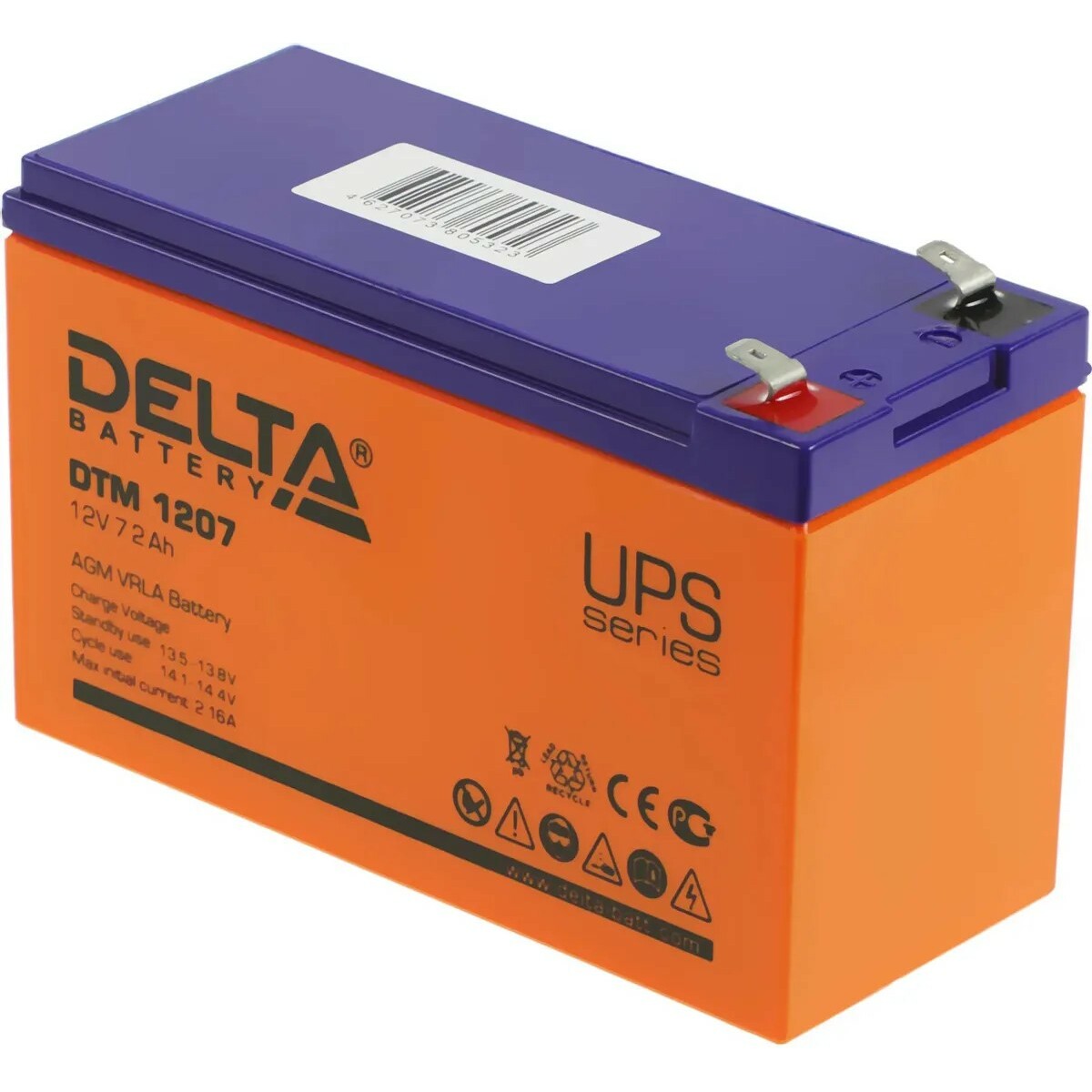 Батарея для ИБП Delta BATTERY DTМ 1207 12В 7.2Ач