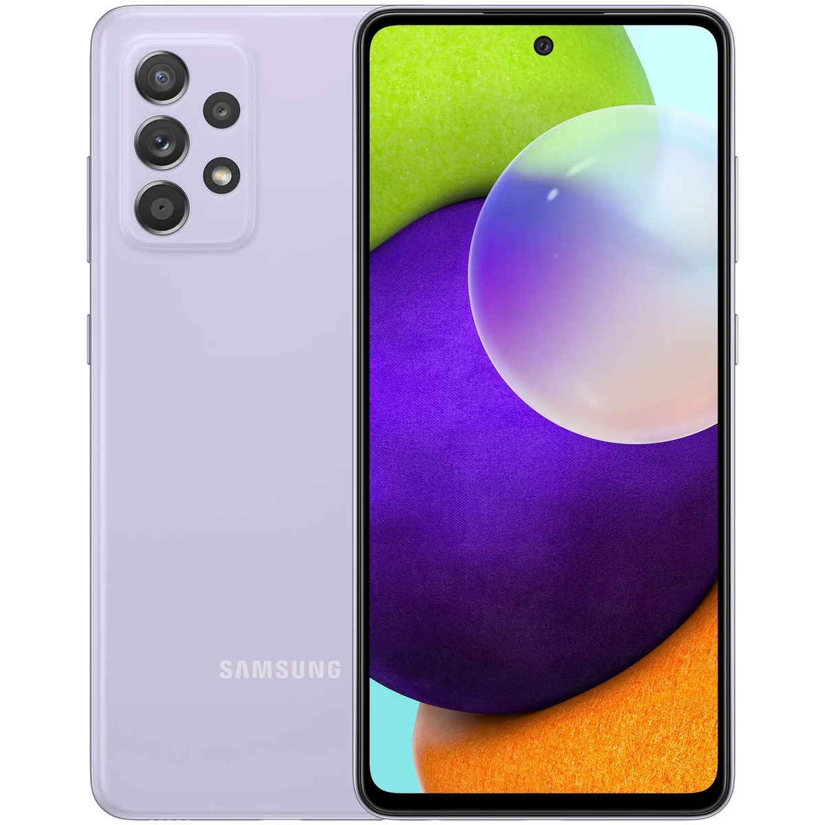 Купить Смартфон Samsung Galaxy A52 4/128Gb (NFC) (Цвет: Awesome Violet)  SM-A525F/DS в СПб недорого | Выгодные цены на Смартфон Samsung Galaxy A52  4/128Gb (NFC) (Цвет: Awesome Violet) SM-A525F/DS, покупка в кредит (Артикул