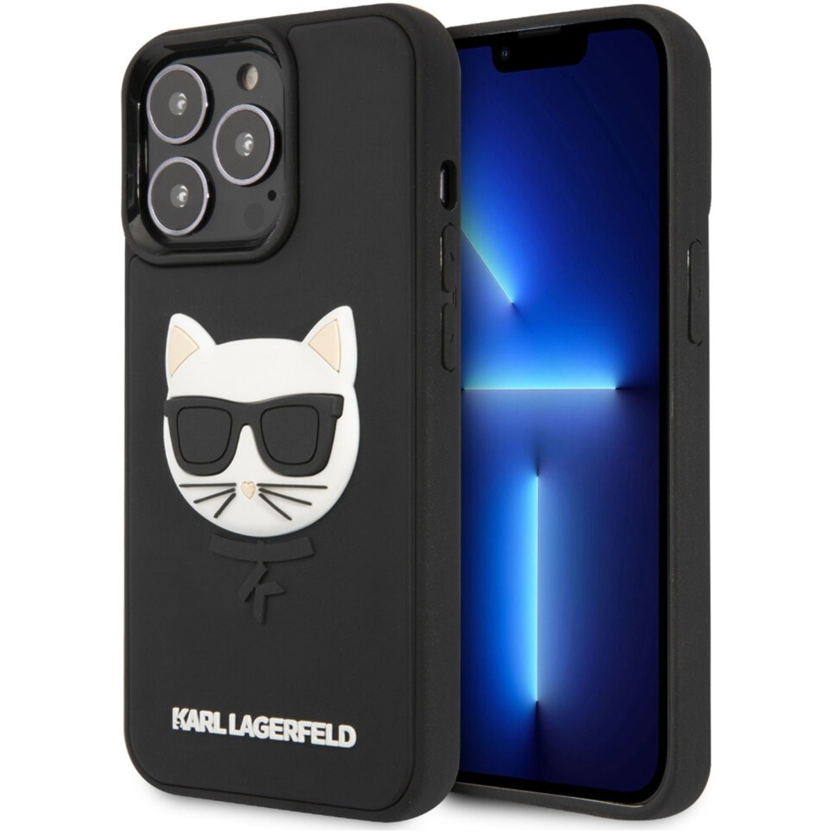 Чехол-накладка Karl Lagerfeld 3D Rubber Case Choupette Head для смартфона Apple iPhone 13 Pro (Цвет: Black)