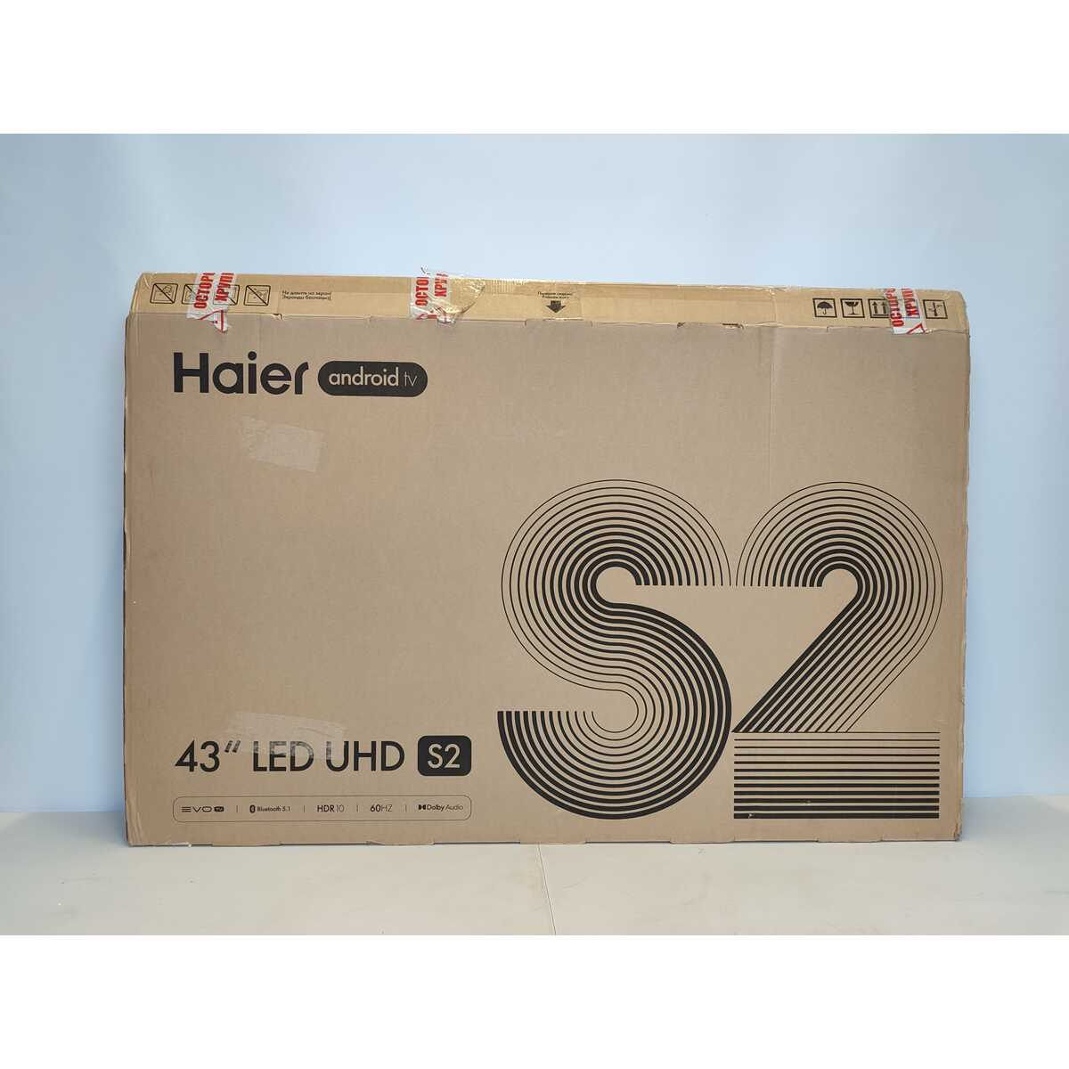 Телевизор Haier 43" LED S2, черный