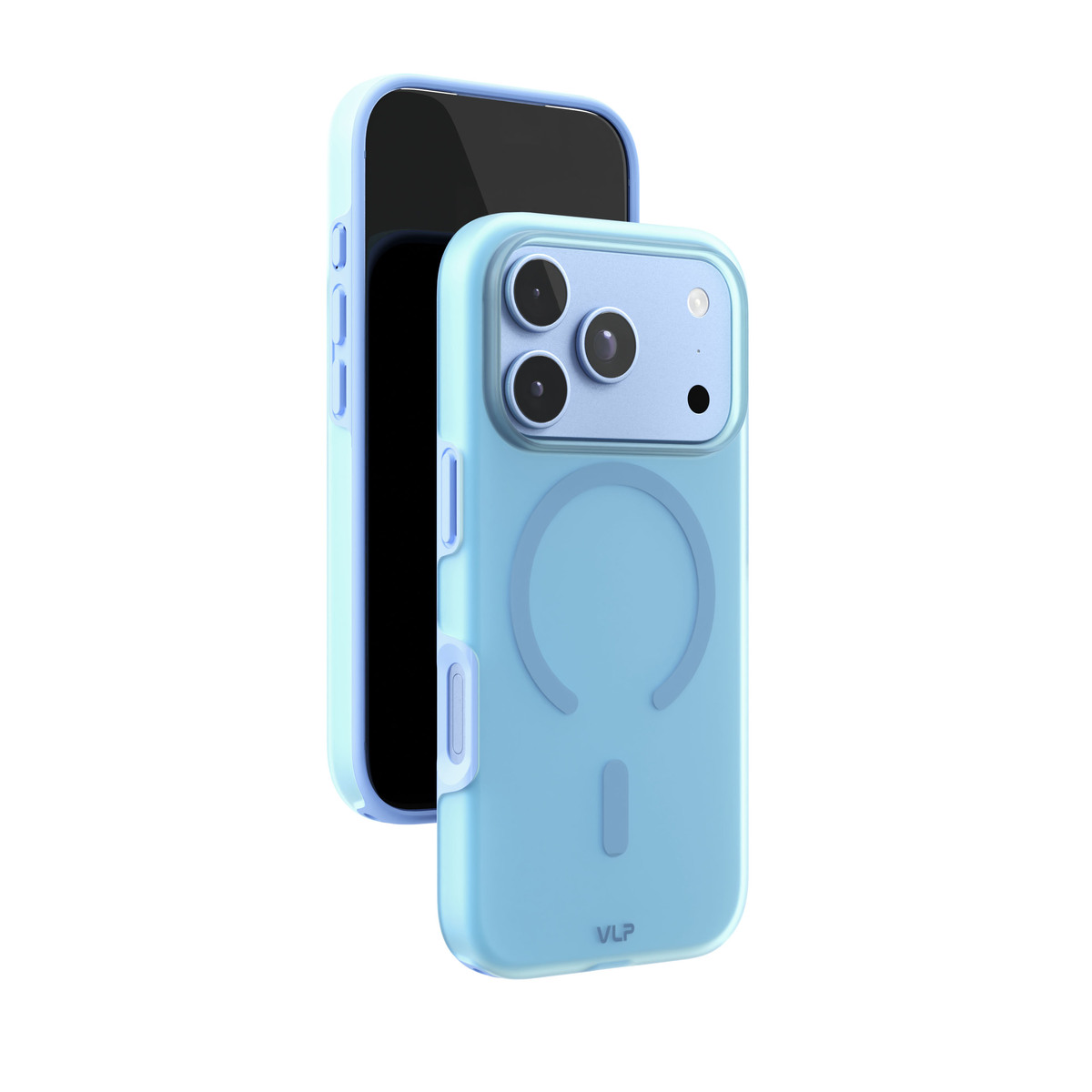 Чехол-накладка VLP Sorbet Case с MagSafe для iPhone 18 Pro, голубой