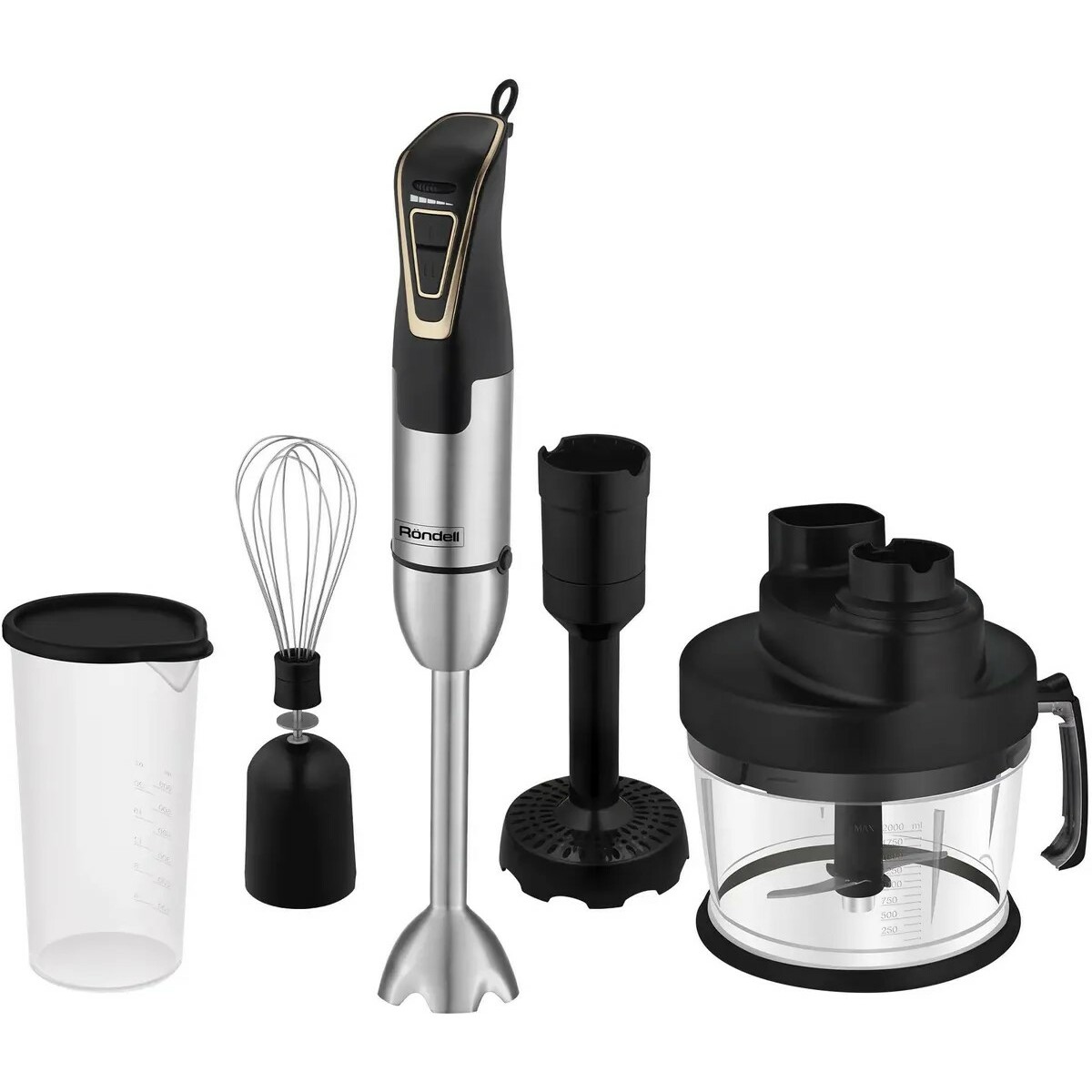 Блендер погружной Rondell RDE-1303 (Цвет: Black/Inox)
