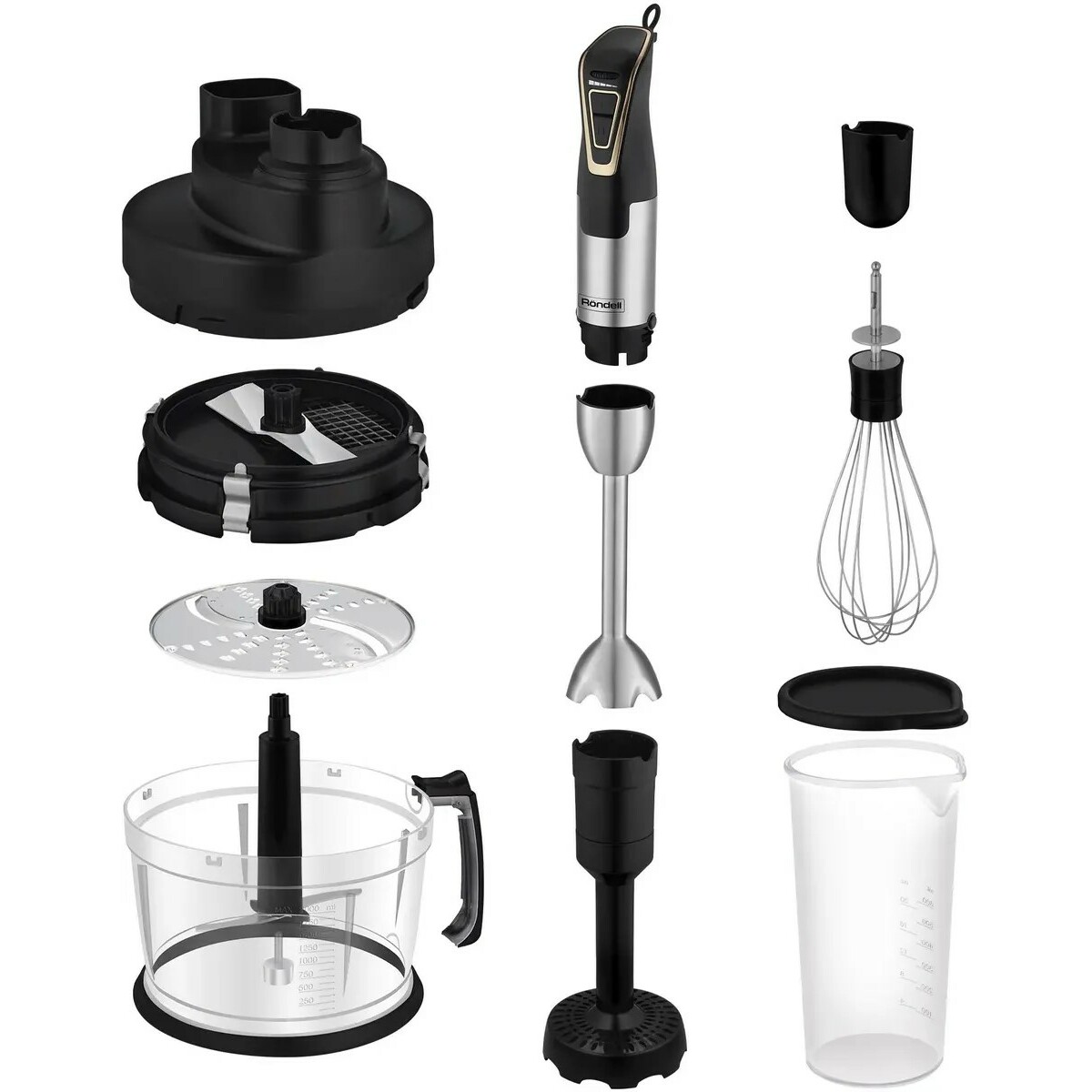 Блендер погружной Rondell RDE-1303 (Цвет: Black/Inox)