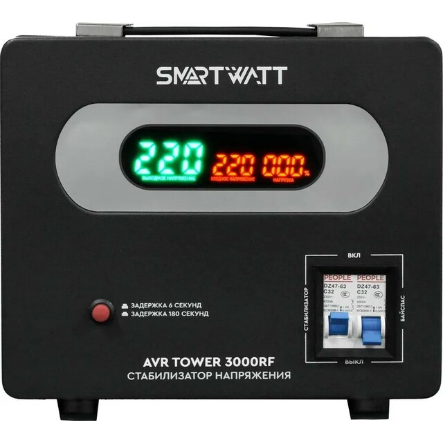 Стабилизатор напряжения Smartwatt AVR Tower 3000RF Стабилизатор напряжения Smartwatt AVR Tower 3000RF