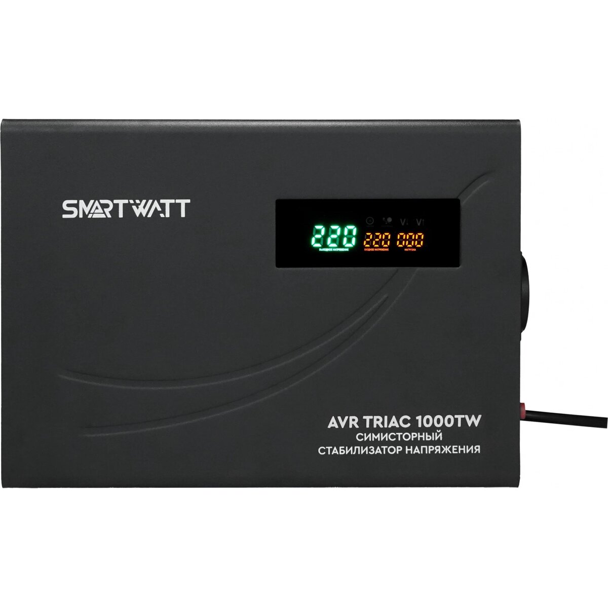 Стабилизатор напряжения Smartwatt AVR Triac 1000TW, черный