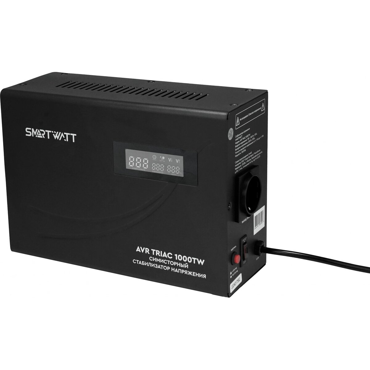 Стабилизатор напряжения Smartwatt AVR Triac 1000TW, черный