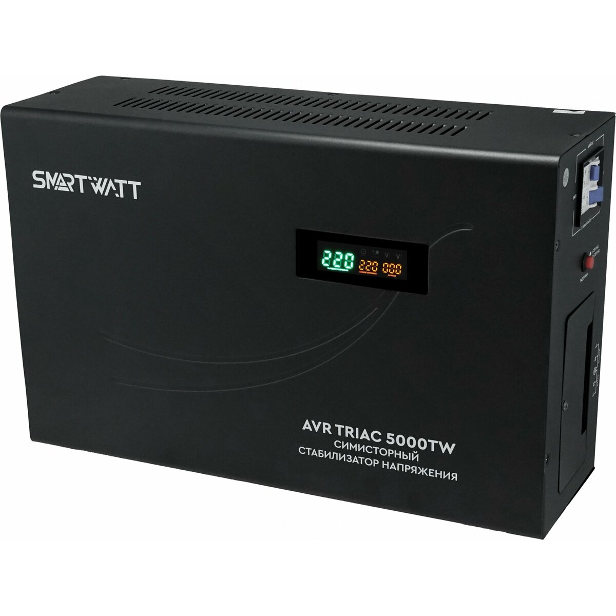 Стабилизатор напряжения Smartwatt AVR Triac 5000TW, черный