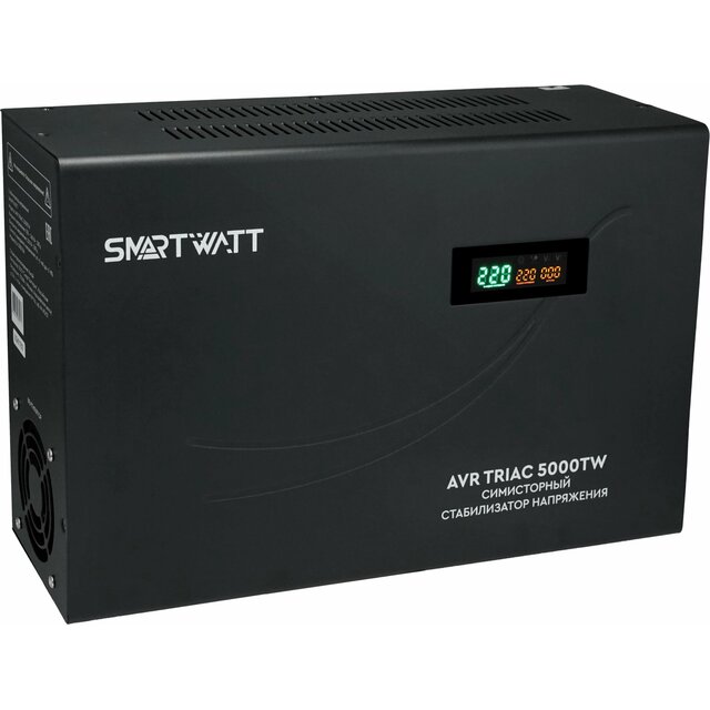Стабилизатор напряжения Smartwatt AVR Triac 5000TW, черный