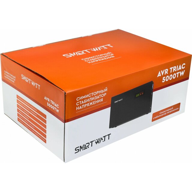 Стабилизатор напряжения Smartwatt AVR Triac 5000TW, черный