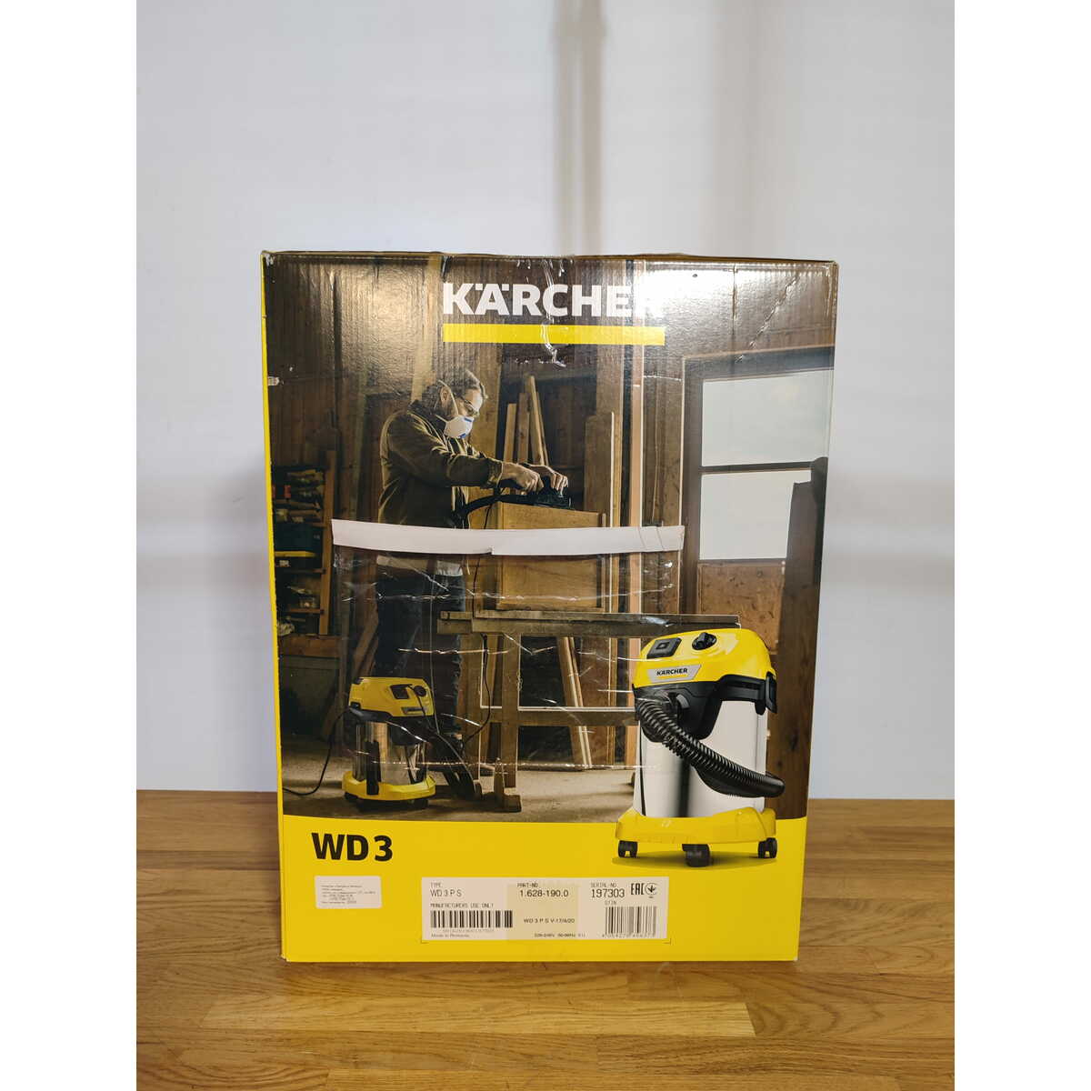 Строительный пылесос Karcher WD 3 P S V-17 / 4 / 20 (Цвет: Yellow)