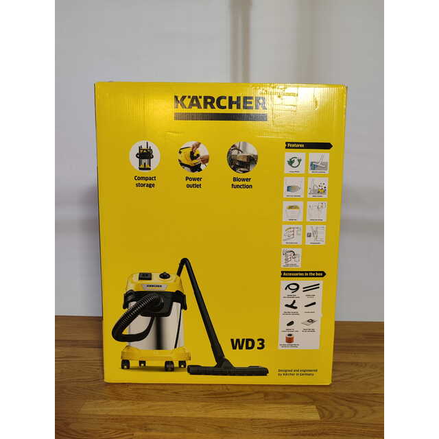 Строительный пылесос Karcher WD 3 P S V-17 / 4 / 20 (Цвет: Yellow)